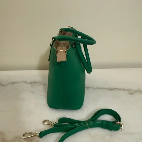 Donna Karan  Green Tote with Gold Accents - Picture 2 of 7